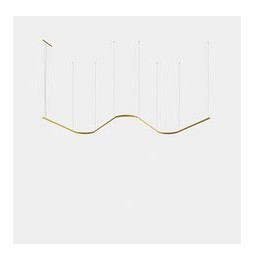 LedsC4 - Luminaria colgante Geometric W empotrada Slim 1,5m LED 172.3 blanco cálido 2400K ON-OFF blanco 8930lm