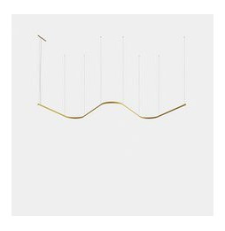 LedsC4 - Luminaria colgante Geometric W empotrada Slim 1,5m LED 172.3 blanco cálido 3000K ON-OFF blanco 10654lm