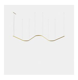 LedsC4 - Luminaria colgante Geometric W empotrada Slim 1,5m LED 172.3 blanco neutro 4000K ON-OFF oro 11437lm