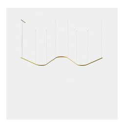 LedsC4 - Luminaria colgante Geometric W empotrada Slim 1m LED 130.1 blanco cálido 3000K ON-OFF blanco 8042lm