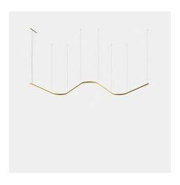 LedsC4 - Luminaria colgante Geometric W mini 1,5m LED 172.3 blanco cálido 2400K 0-10V negro 8930lm