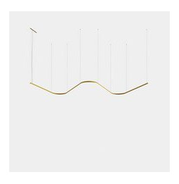 LedsC4 - Luminaria colgante Geometric W mini 1,5m LED 172.3 blanco cálido 2400K 0-10V oro 8930lm