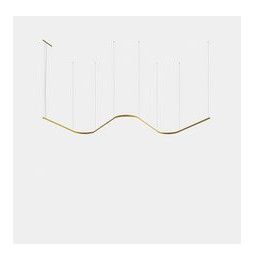 LedsC4 - Luminaria colgante Geometric W mini 1,5m LED 172.3 blanco cálido 2700K ON-OFF negro 9870lm