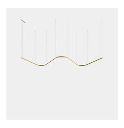 LedsC4 - Luminaria colgante Geometric W mini 1,5m LED 172.3 blanco cálido 3000K ON-OFF oro 10654lm