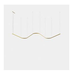 LedsC4 - Luminaria colgante Geometric W mini 1,5m LED 172.3 blanco neutro 4000K ON-OFF oro 11437lm