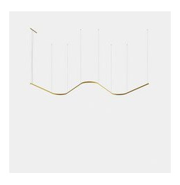 LedsC4 - Luminaria colgante Geometric W mini 1,5m LED 172.3 blanco neutro 4000K ON-OFF negro 11437lm