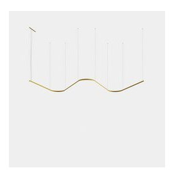 LedsC4 - Luminaria colgante Geometric W mini 1m LED 130.1 blanco cálido 2400K ON-OFF negro 6742lm