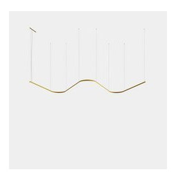 LedsC4 - Luminaria colgante Geometric W mini 1m LED 130.1 blanco cálido 2700K ON-OFF blanco 7451lm