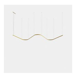 LedsC4 - Luminaria colgante Geometric W mini 1m LED 130.1 blanco cálido 3000K 0-10V/1-10V blanco 8042lm