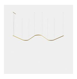 LedsC4 - Luminaria colgante Geometric W mini 1m LED 130.1 blanco cálido 3000K ON-OFF negro 8042lm