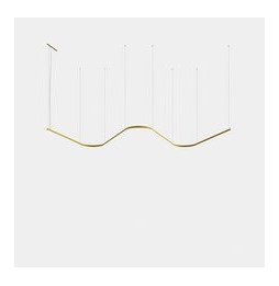 LedsC4 - Luminaria colgante Geometric W mini 1m LED 130.1 blanco neutro 4000K 0-10V/1-10V oro 8634lm