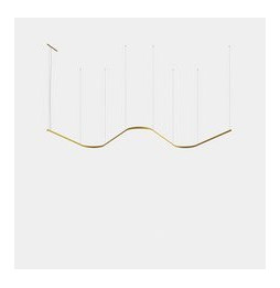 LedsC4 - Luminaria colgante Geometric W superficie 1m LED 130.1 blanco cálido 2700K 0-10V/1-10V oro 7451lm
