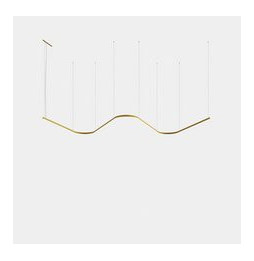 LedsC4 - Luminaria colgante Geometric W superficie Slim 1m LED 130.1 blanco cálido 3000K ON-OFF blanco 8042lm