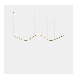 LedsC4 - Luminaria colgante Geometric W superficie Slim 1m LED 130.1 blanco neutro 4000K ON-OFF blanco 8634lm