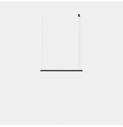 LedsC4 - Luminaria colgante Geomtric lineal superficie Slim 2m LED 41.5 blanco neutro 4000K ON-OFF negro 2803lm