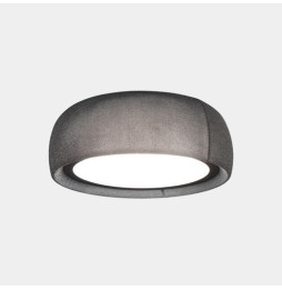 LedsC4 - Plafón Gong LED 32.4 2700K DALI-2 negro tejido textil gris 1464lm