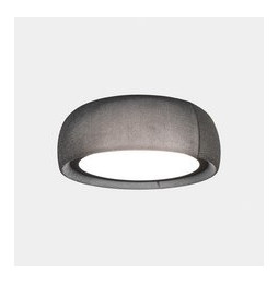 LedsC4 - Plafón Gong LED 32.4 2700K DALI-2 negro tejido textil gris 1464lm