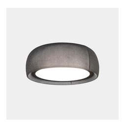 LedsC4 - Plafón Gong LED 32.4 3000K DALI-2 negro tejido textil gris 1553lm