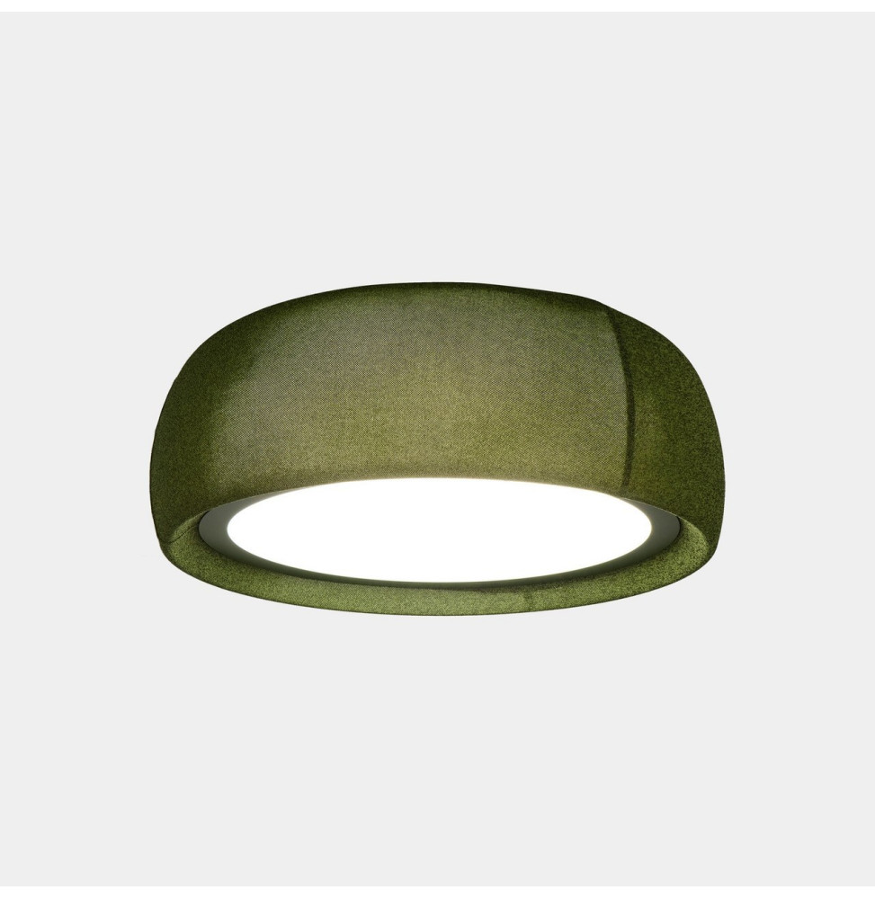 LedsC4 - Plafón Gong LED 32.4 3000K DALI-2 verde RAL 6003 matt tejido textil verde 1553lm LedsC4 - Plafón Gong LED 32.4 3000K DALI-2 verde RAL 6003 matt tejido textil verde 1553lm