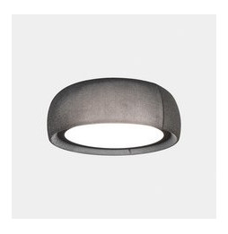 LedsC4 - Plafón Gong LED 32.4 4000K DALI-2 negro tejido textil gris 1616lm