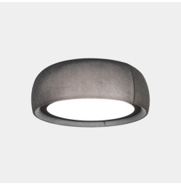LedsC4 - Plafón Gong LED 34.7 2700K PHASE CUT negro tejido textil gris 1464lm