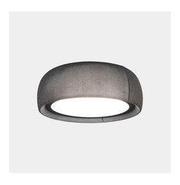 LedsC4 - Plafón Gong LED 34.7 2700K PHASE CUT negro tejido textil gris 1464lm