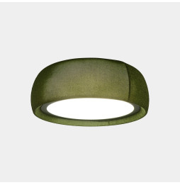 LedsC4 - Plafón Gong LED 34.7 3000K PHASE CUT tejido textil verde verde RAL 6003 matt 1553lm