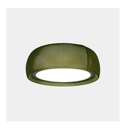 LedsC4 - Plafón Gong LED 34.7 3000K PHASE CUT tejido textil verde verde RAL 6003 matt 1553lm