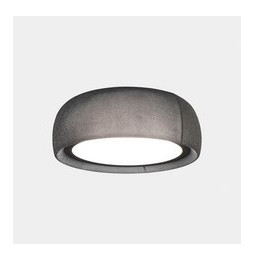 LedsC4 - Plafón Gong LED 34.7 4000K PHASE CUT negro tejido textil gris 1616lm