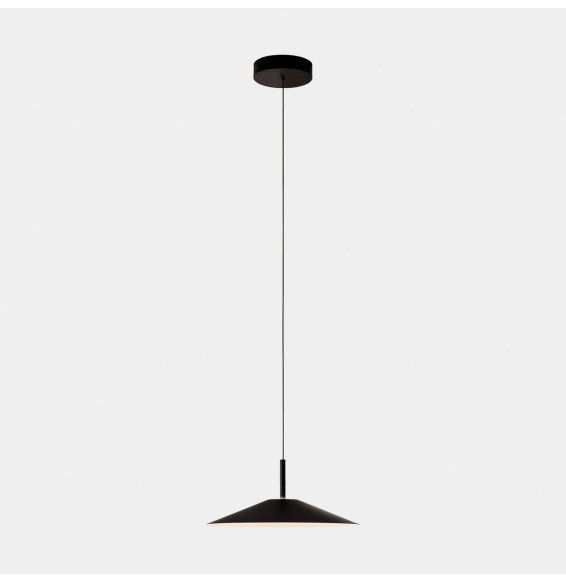 LedsC4 - Luminaria colgante H superficie LED 27.7 blanco cálido 2700K DALI-2 negro 1207lm