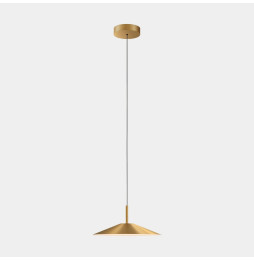 LedsC4 - Luminaria colgante H superficie LED 27.7 blanco cálido 2700K DALI-2 oro mate 1207lm