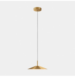 LedsC4 - Luminaria colgante H superficie LED 27.7 blanco cálido 2700K DALI-2 oro mate 1207lm
