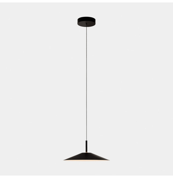 LedsC4 - Luminaria colgante H superficie LED 27.7 blanco cálido 2700K ON-OFF negro 1207lm
