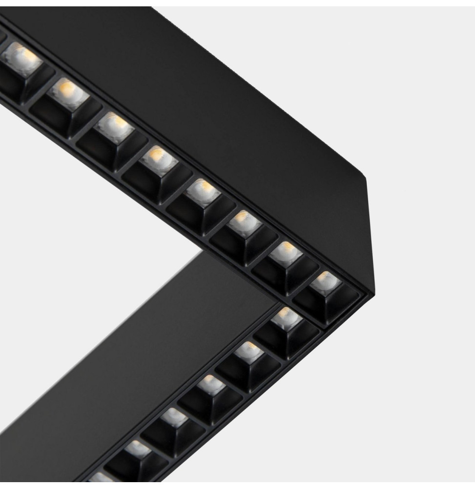 LedsC4 - Sistema lineal Infinite Slim Continuity Left cuadrado colgante 28.7 blanco cálido 3000K CRI 90 DALI-2/PUSH negro IP40 2 LedsC4 - Sistema lineal Infinite Slim Continuity Left cuadrado colgante 28.7 blanco cálido 3000K CRI 90 DALI-2/PUSH negro IP40 2