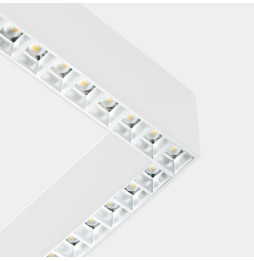 LedsC4 - Sistema lineal Infinite Slim Continuity Left cuadrado colgante 28.7 blanco cálido 3000K CRI 90 ON-OFF blanco IP40 3481l