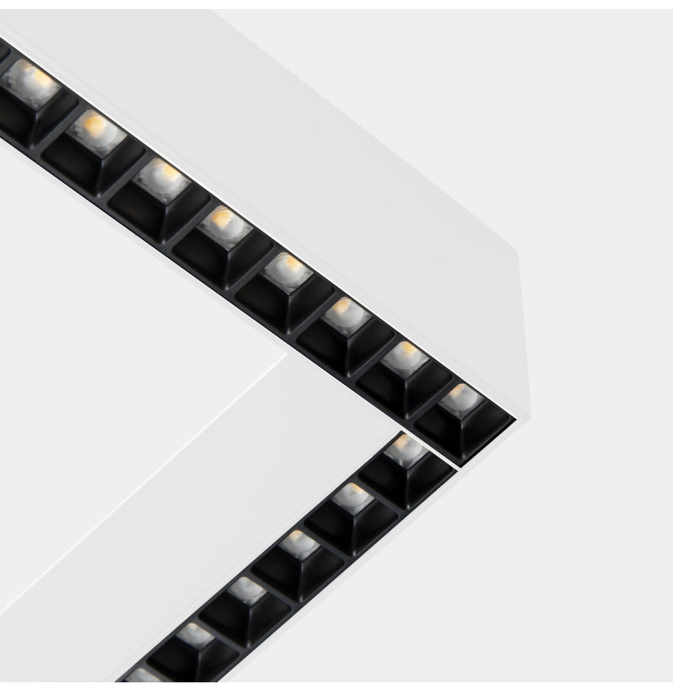 LedsC4 - Sistema lineal Infinite Slim Continuity Left cuadrado colgante 28.7 blanco neutro 4000K CRI 90 ON-OFF blanco IP40 3104l LedsC4 - Sistema lineal Infinite Slim Continuity Left cuadrado colgante 28.7 blanco neutro 4000K CRI 90 ON-OFF blanco IP40 3104l