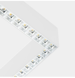 LedsC4 - Sistema lineal Infinite Slim Continuity Left cuadrado superficie 28.7 blanco cálido 3000K CRI 90 ON-OFF blanco IP40 348