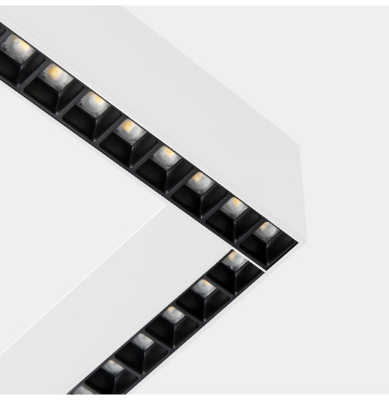 LedsC4 - Sistema lineal Infinite Slim Continuity Left cuadrado superficie 28.7 blanco neutro 4000K CRI 90 DALI-2/PUSH blanco IP4