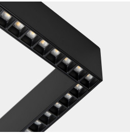 LedsC4 - Sistema lineal Infinite Slim Continuity Left cuadrado superficie 28.7 blanco neutro 4000K CRI 90 DALI-2/PUSH negro IP40