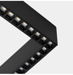 LedsC4 - Sistema lineal Infinite Slim Continuity Left cuadrado superficie 28.7 blanco neutro 4000K CRI 90 DALI-2/PUSH negro IP40