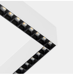 LedsC4 - Sistema lineal Infinite Slim Continuity Left cuadrado superficie 28.7 blanco neutro 4000K CRI 90 ON-OFF blanco IP40 310