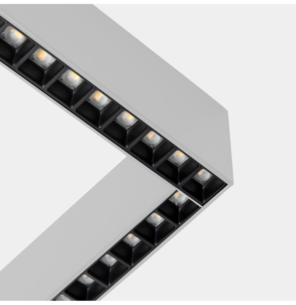 LedsC4 - Sistema lineal Infinite Slim Continuity Right cuadrado superficie 28.7 blanco cálido 3000K CRI 90 DALI-2/PUSH Anodizado LedsC4 - Sistema lineal Infinite Slim Continuity Right cuadrado superficie 28.7 blanco cálido 3000K CRI 90 DALI-2/PUSH Anodizado