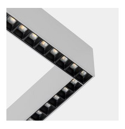 LedsC4 - Sistema lineal Infinite Slim Continuity Right cuadrado superficie 28.7 blanco neutro 4000K CRI 90 DALI-2/PUSH Anodizado