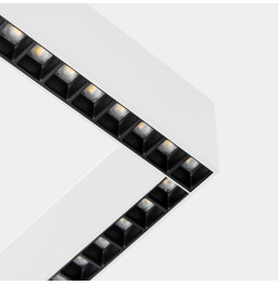 LedsC4 - Sistema lineal Infinite Slim Continuity Right cuadrado superficie 28.7 blanco neutro 4000K CRI 90 ON-OFF blanco IP40 31