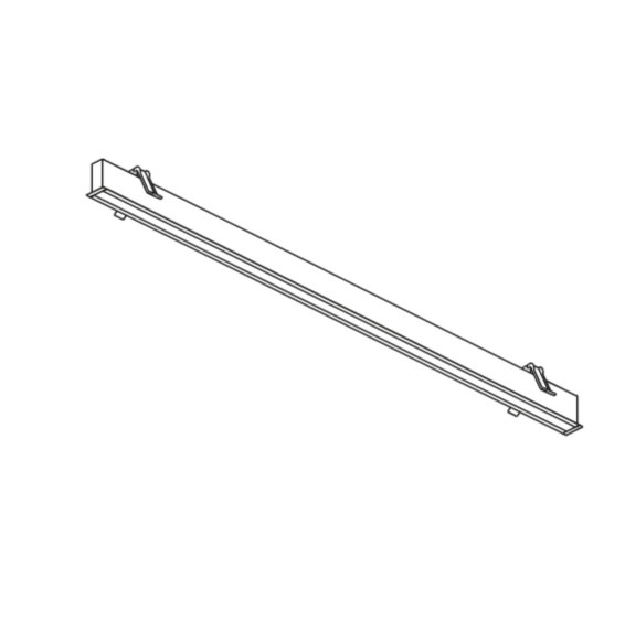 LedsC4 - Sistema lineal Infinite Slim Individual empotrada 1120mm 28.7 blanco cálido 3000K CRI 90 DALI-2/PUSH blanco IP20 3481lm