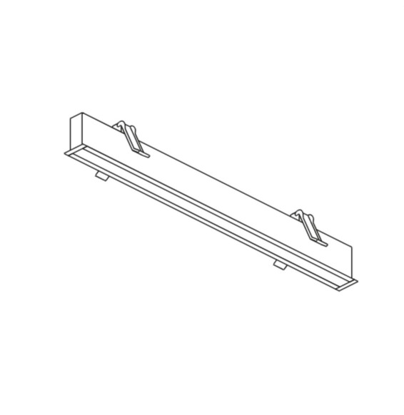 LedsC4 - Sistema lineal Infinite Slim Individual empotrada 560mm 15 blanco neutro 4000K CRI 90 DALI-2/PUSH blanco IP20 1832lm