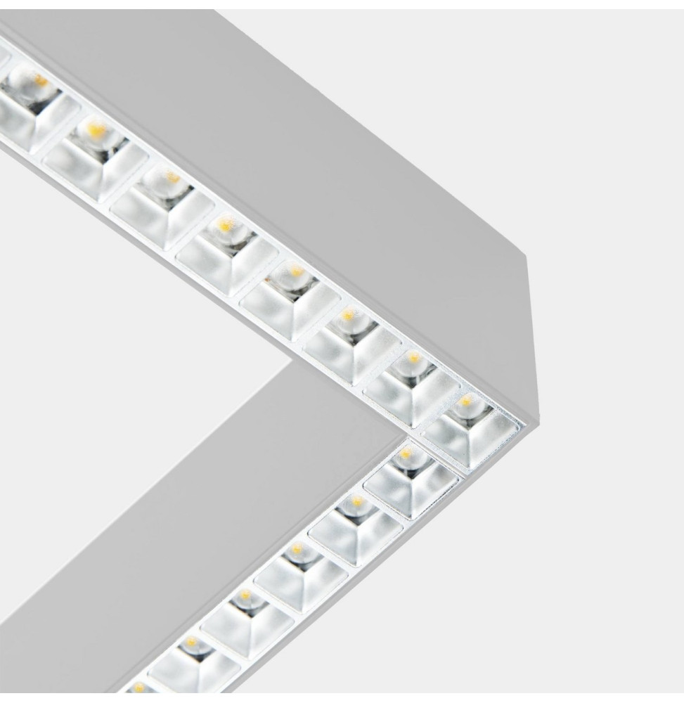 LedsC4 - Sistema lineal Infinite Slim Starter Left cuadrado colgante 28.7 blanco cálido 3000K CRI 90 DALI-2/PUSH Anodizado grata LedsC4 - Sistema lineal Infinite Slim Starter Left cuadrado colgante 28.7 blanco cálido 3000K CRI 90 DALI-2/PUSH Anodizado grata