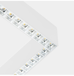 LedsC4 - Sistema lineal Infinite Slim Starter Left cuadrado superficie 28.7 blanco cálido 3000K CRI 90 DALI-2/PUSH blanco IP40 3
