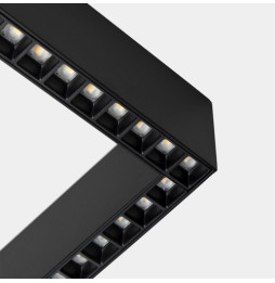 LedsC4 - Sistema lineal Infinite Slim Starter Left cuadrado superficie 28.7 blanco neutro 4000K CRI 90 ON-OFF negro IP40 3104lm