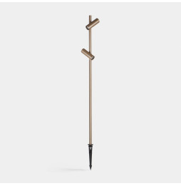 LedsC4 - Baliza IP66 Juncus 2 Heads LED 15.2 2700K ON-OFF marrón 780lm